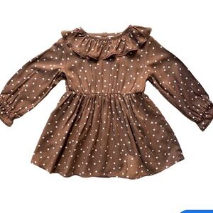 NWT Rylee + Cru polka dot dress 0-3 months